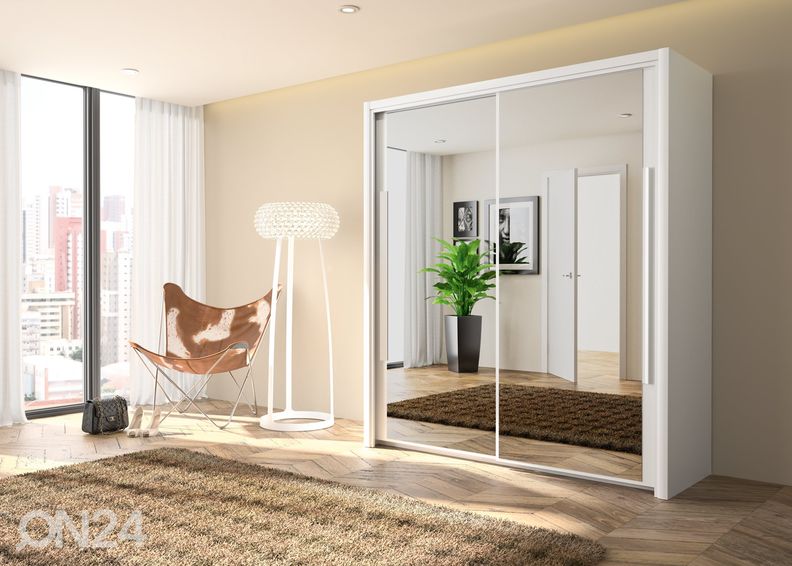 Lükandustega riidekapp Cyrus 153 cm suurendatud