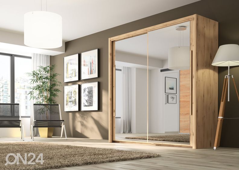 Lükandustega riidekapp Cyrus 183 cm suurendatud