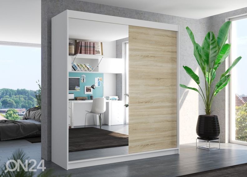 Lükandustega riidekapp Daalia 200 cm suurendatud