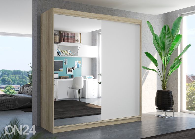 Lükandustega riidekapp Daalia 200 cm suurendatud