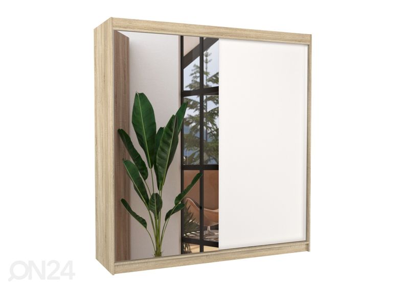 Lükandustega riidekapp Daalia 200 cm suurendatud