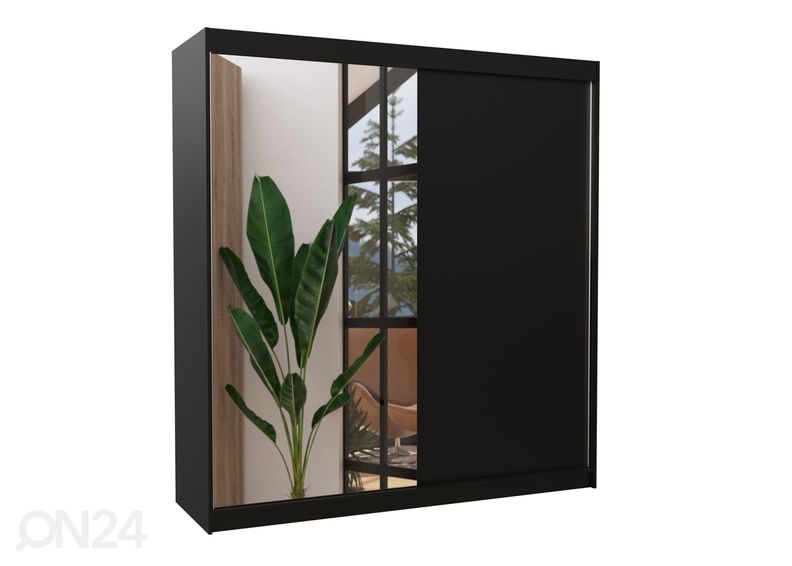 Lükandustega riidekapp Daalia 200 cm suurendatud