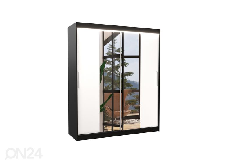 Lükandustega riidekapp Dalia I 180 cm + LED suurendatud