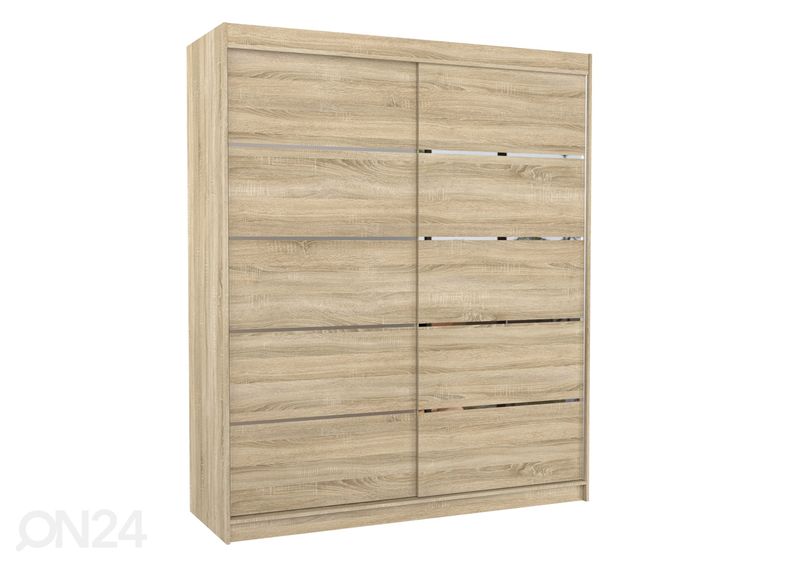 Lükandustega riidekapp Davi 180 cm suurendatud