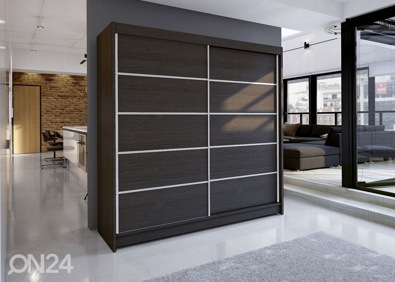 Lükandustega riidekapp Davi 180 cm suurendatud