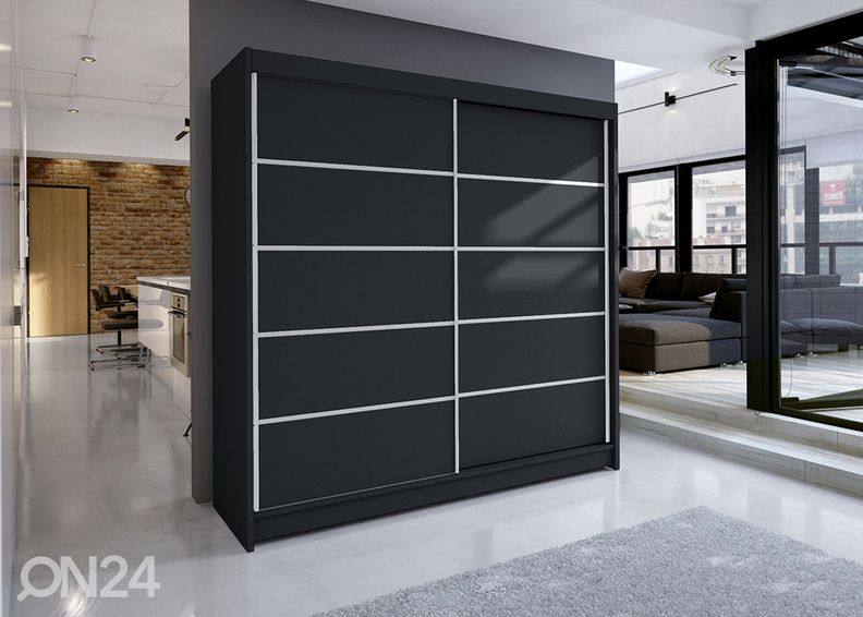 Lükandustega riidekapp Davi 180 cm suurendatud