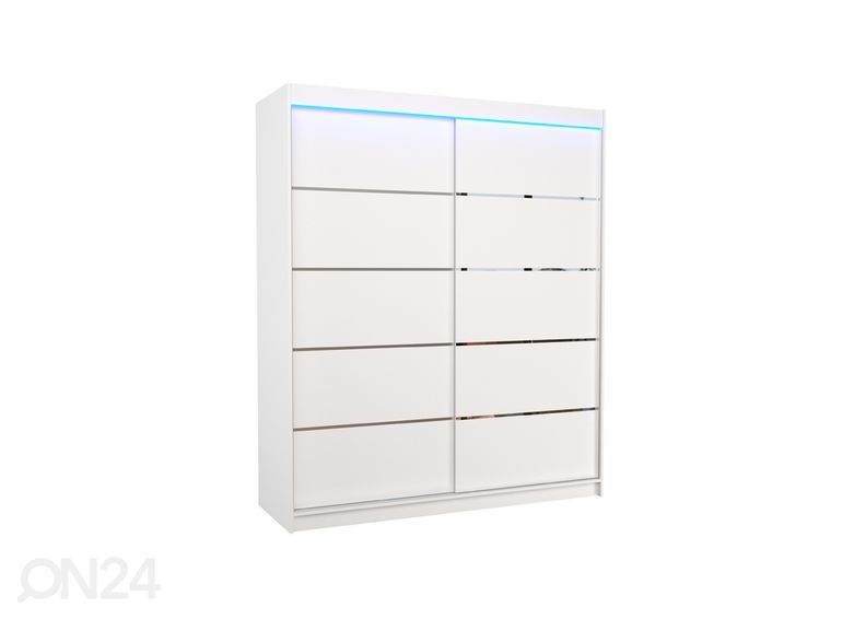 Lükandustega riidekapp Davi I 180 cm + LED suurendatud