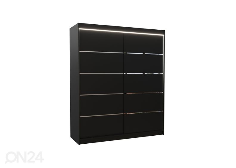 Lükandustega riidekapp Davi I 180 cm + LED suurendatud