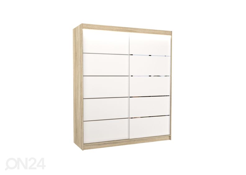 Lükandustega riidekapp Davi I 180 cm + LED suurendatud