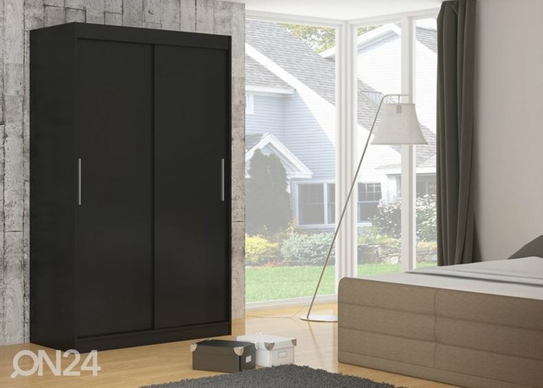Lükandustega riidekapp Denver 150 cm suurendatud