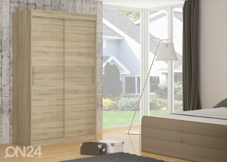 Lükandustega riidekapp Denver 150 cm suurendatud
