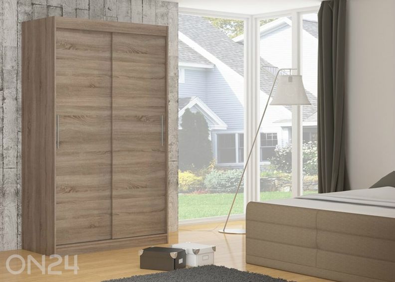 Lükandustega riidekapp Denver 150 cm suurendatud
