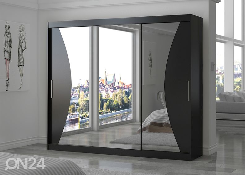 Lükandustega riidekapp Dixon 250 cm suurendatud