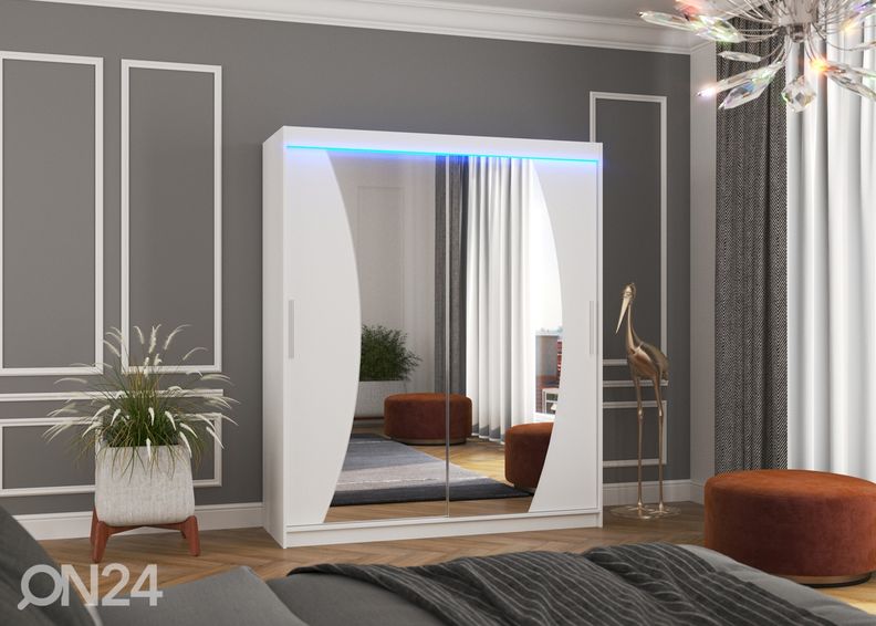 Lükandustega riidekapp Dixon I 180 cm + LED suurendatud