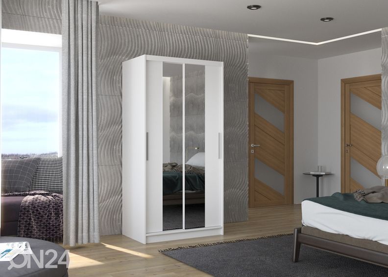 Lükandustega riidekapp Donna 100 cm suurendatud