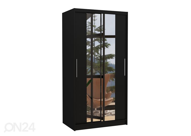 Lükandustega riidekapp Donna 100 cm suurendatud