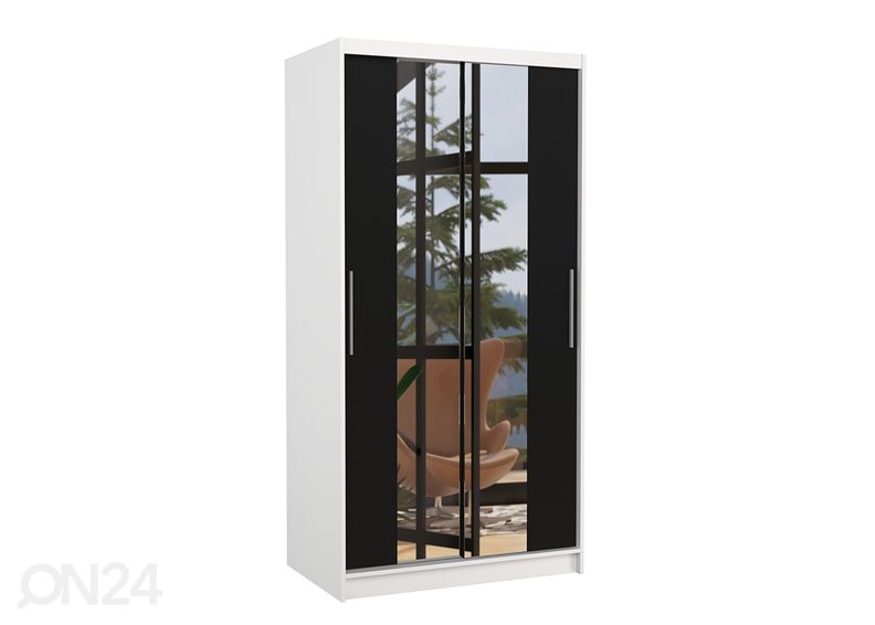 Lükandustega riidekapp Donna 100 cm suurendatud