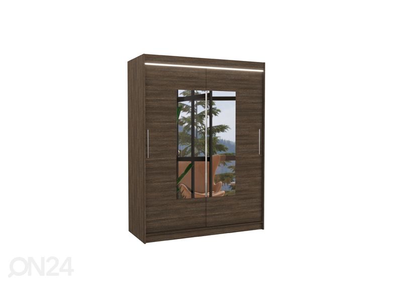 Lükandustega riidekapp Dover I 150 cm + LED suurendatud