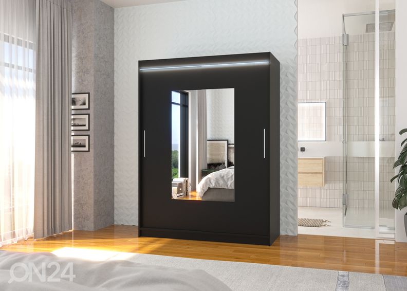 Lükandustega riidekapp Dover I 150 cm + LED suurendatud