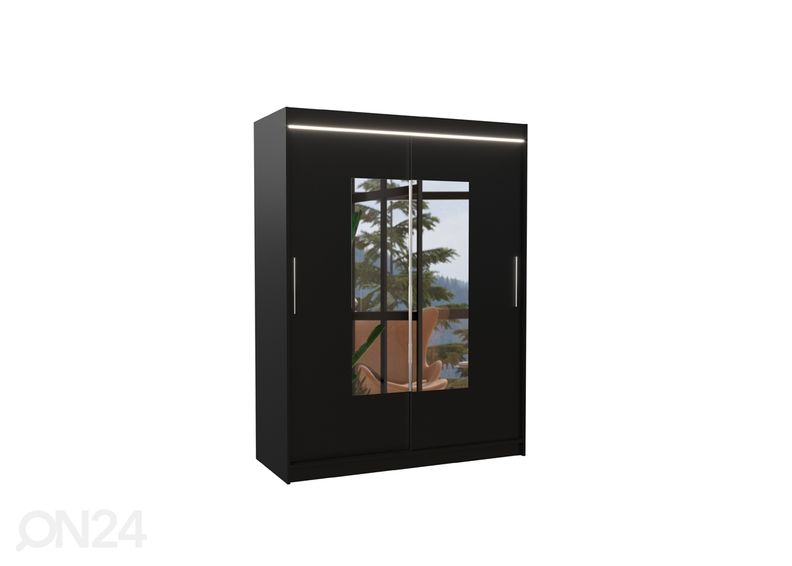 Lükandustega riidekapp Dover I 150 cm + LED suurendatud