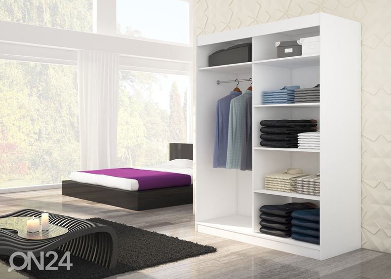 Lükandustega riidekapp Dover I 150 cm + LED suurendatud