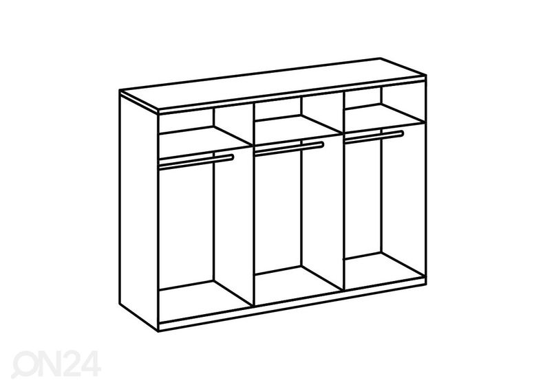 Lükandustega riidekapp Dubai suurendatud