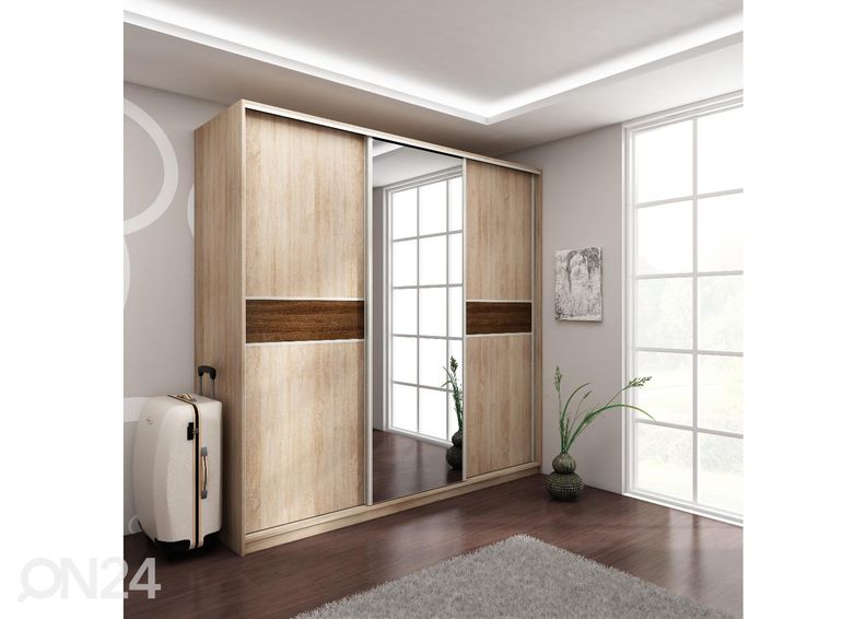 Lükandustega riidekapp Durrus 220 cm suurendatud