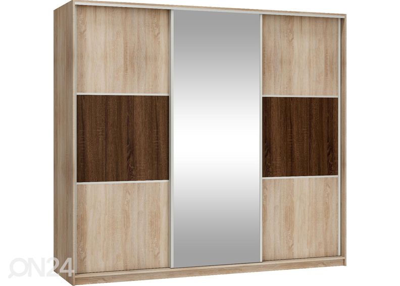 Lükandustega riidekapp Durrus II 240 cm suurendatud