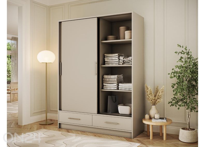 Lükandustega riidekapp Estantte II 150 cm suurendatud