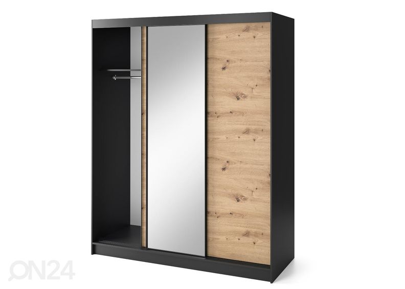 Lükandustega riidekapp Esville 180cm suurendatud
