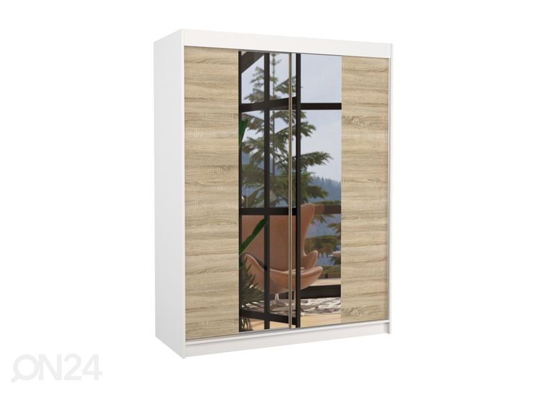 Lükandustega riidekapp Evely I 150 cm suurendatud