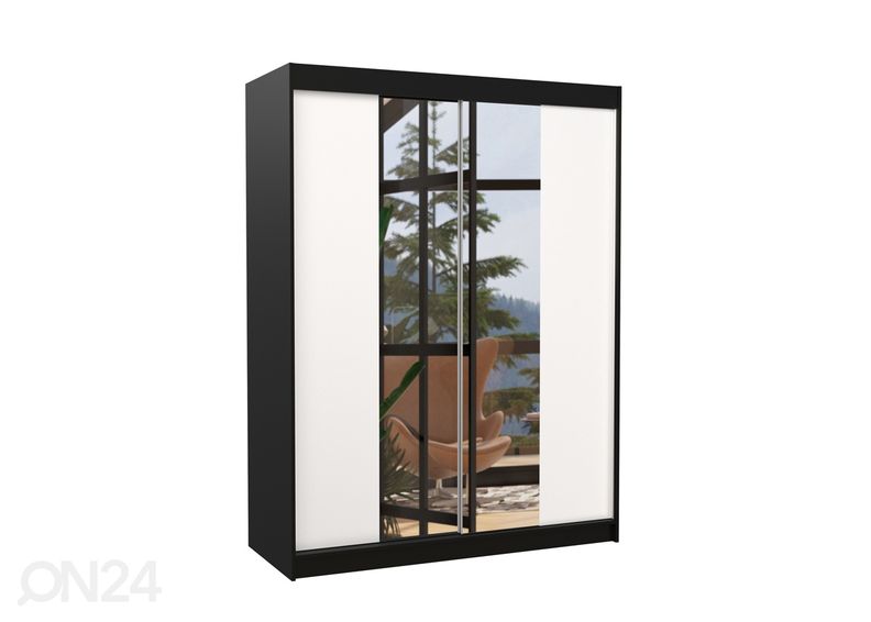 Lükandustega riidekapp Evely I 150 cm suurendatud