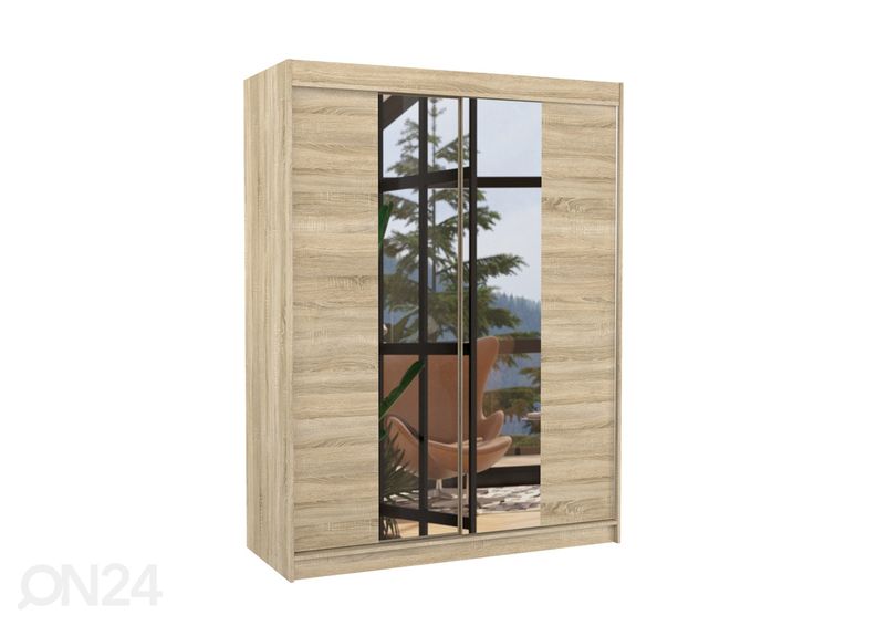 Lükandustega riidekapp Evely I 150 cm suurendatud