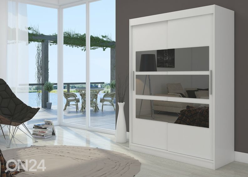 Lükandustega riidekapp Fiona 150 cm suurendatud