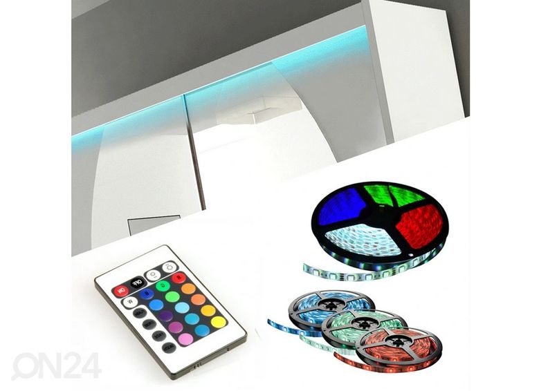 Lükandustega riidekapp Fiona I 120 cm + LED suurendatud