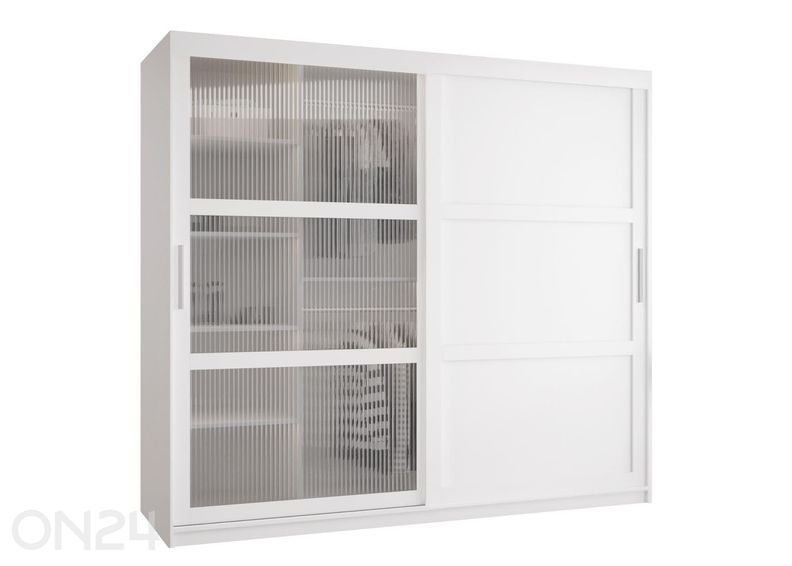 Lükandustega riidekapp Flutes 200 cm suurendatud