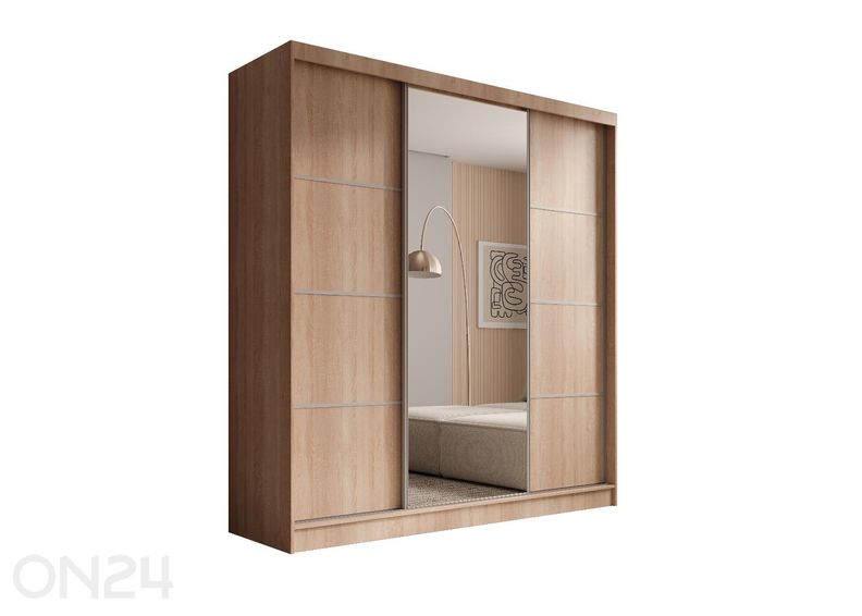 Lükandustega riidekapp Gironde 200 cm suurendatud