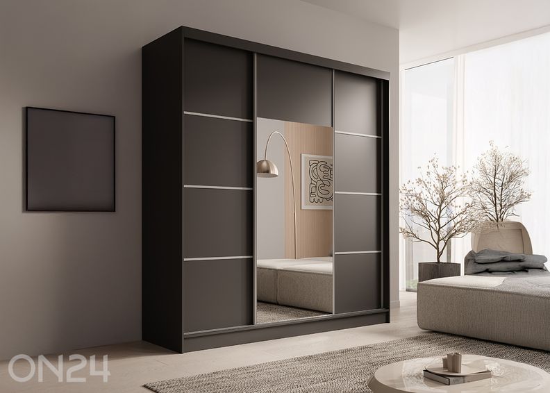 Lükandustega riidekapp Gironde 200 cm suurendatud