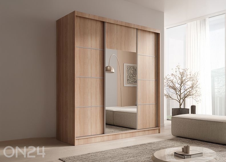 Lükandustega riidekapp Gironde 200 cm suurendatud