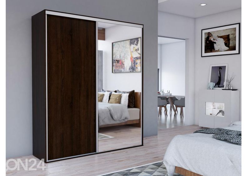 Lükandustega riidekapp Grande 204 cm suurendatud
