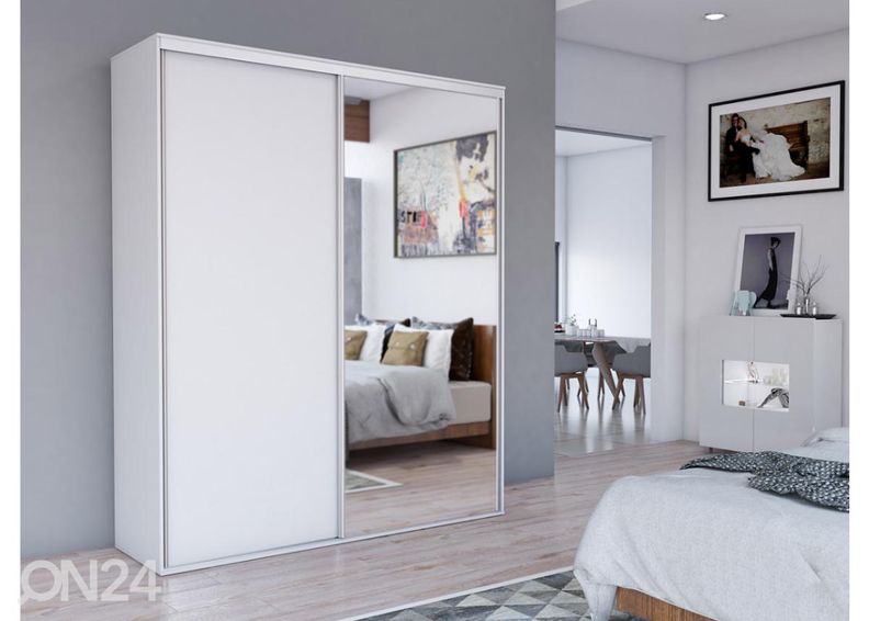 Lükandustega riidekapp Grande 204 cm suurendatud