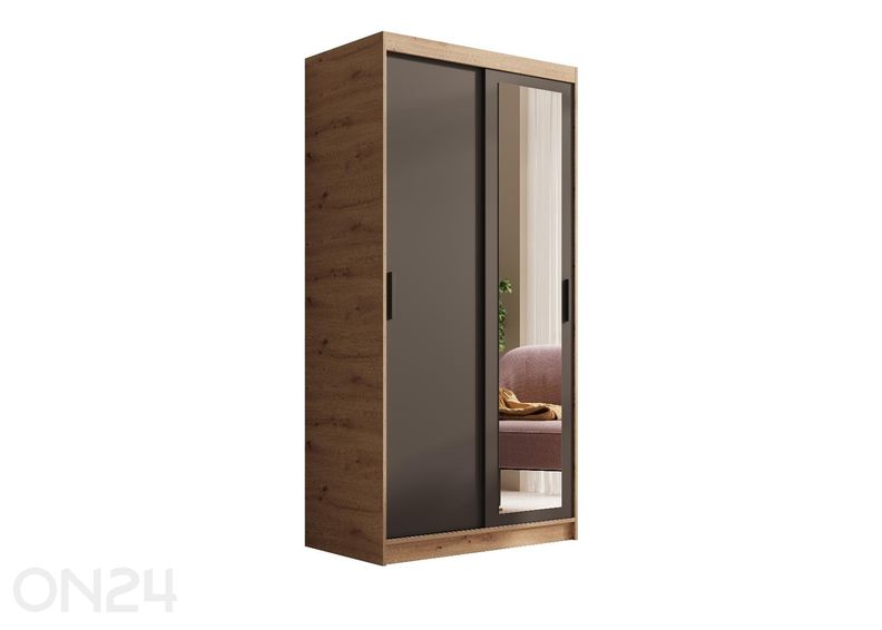 Lükandustega riidekapp Hally 100 cm suurendatud