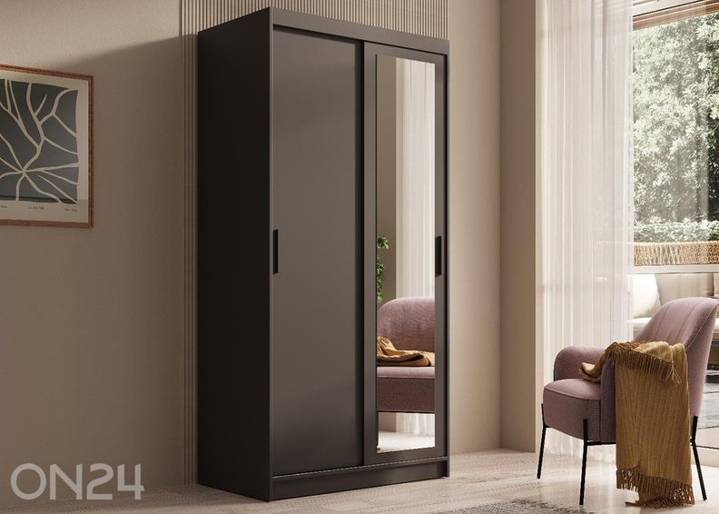 Lükandustega riidekapp Hally 100 cm suurendatud