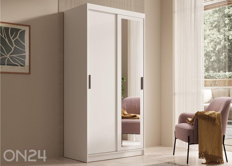 Lükandustega riidekapp Hally 100 cm suurendatud