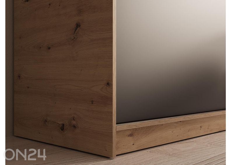 Lükandustega riidekapp Hally 120 cm suurendatud