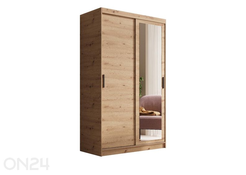 Lükandustega riidekapp Hally 120 cm suurendatud