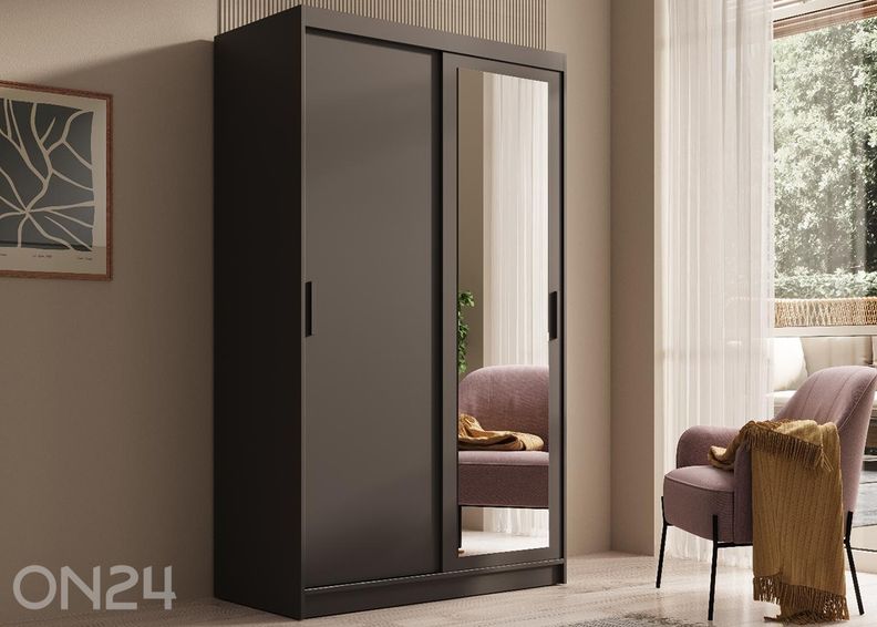 Lükandustega riidekapp Hally 120 cm suurendatud