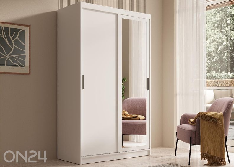 Lükandustega riidekapp Hally 120 cm suurendatud