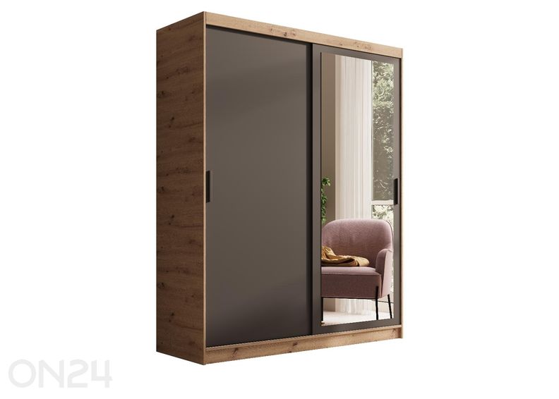 Lükandustega riidekapp Hally 160 cm suurendatud