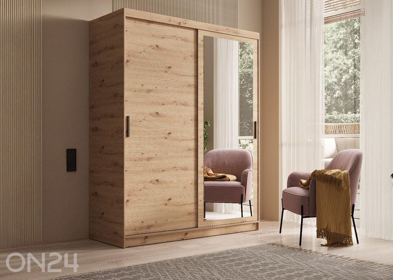 Lükandustega riidekapp Hally 160 cm suurendatud